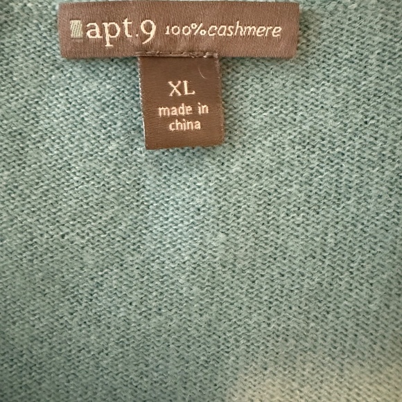 APT 9 Women’s‎ 100% Cashmere Blue Pullover Sweater Size XL - Picture 6 of 7